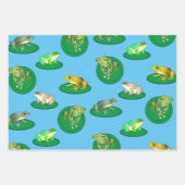 Set zum Wrapping von Fröschen Geschenkpapier Set (Vorderseite 3)