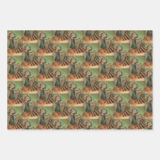 Set zum Wrapping von Krampus Geschenkpapier Set (Vorderseite 3)