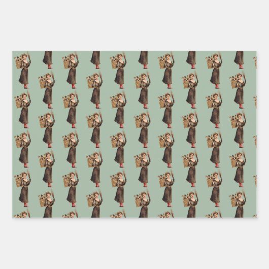 Set zum Wrapping von Krampus Geschenkpapier Set (Vorderseite 2)