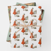 Set zum Wrapping von Krampus Geschenkpapier Set (Beispiel)