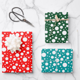 Set zum Wrapping von Papierblättern Geschenkpapier Set