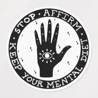 Set zur Bestätigung und Manifestation Etiketten