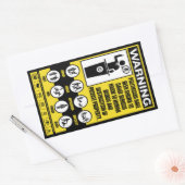 Set zur Warnung von Politikern Rechteckiger Aufkleber (Umschlag)