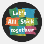 Set zusammenkleben runder aufkleber (Vorderseite)