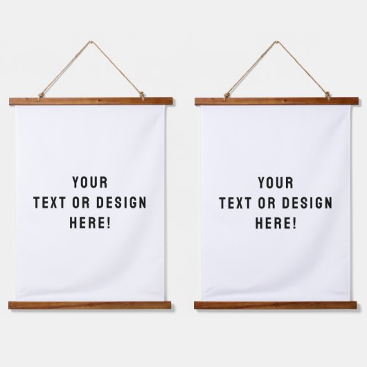 Set zweier benutzerdefinierter Hanging-Tapisserien Wandteppich Mit Holzrahmen (Doppelt)