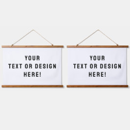 Set zweier benutzerdefinierter horizontaler Hangin Wandteppich Mit Holzrahmen