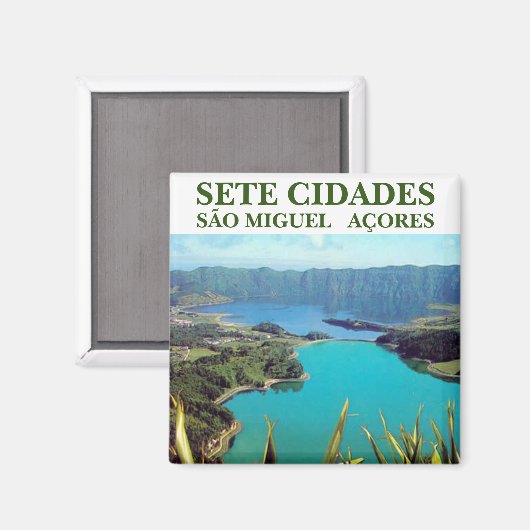 SETE CIDADES AÇORES KITCHEN MAGNET (Vorderseite/Rückseite)