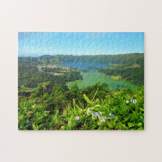 Sete Cidades Azore 11x14 Puzzlespiel mit Puzzle (Horizontal)