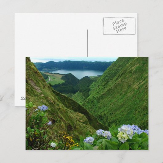 Sete Cidades, Azoren Postkarte (Vorne/Hinten)