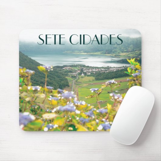 Sete Cidades crater Mousepad (Mit Mouse)