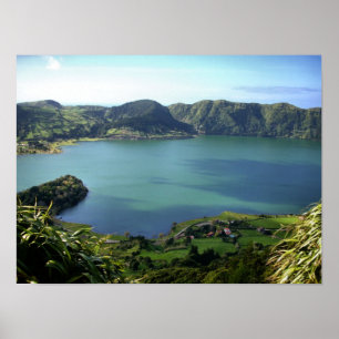 Sete Cidades Lagune in S. Miguel, Azoren Poster