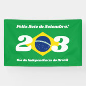 Sete de Setembro Unabhängigkeitstag Brasilien Flag Banner (Horizontal)