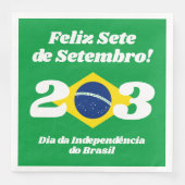 Sete de Setembro Unabhängigkeitstag Brasilien Flag Serviette (Vorderseite)