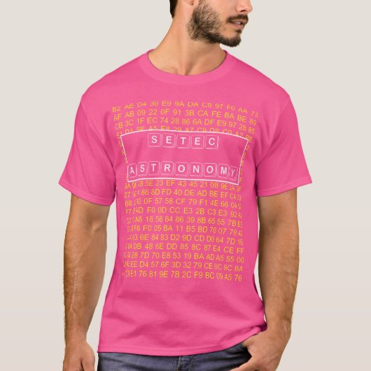 Setec Astronomie T-Shirt (Vorderseite)