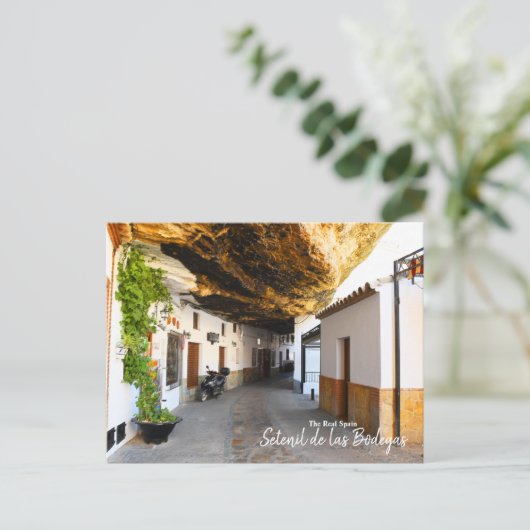 Setenil de las Bodegas - Das echte Spanien Postkarte (Stehend Vorderseite)