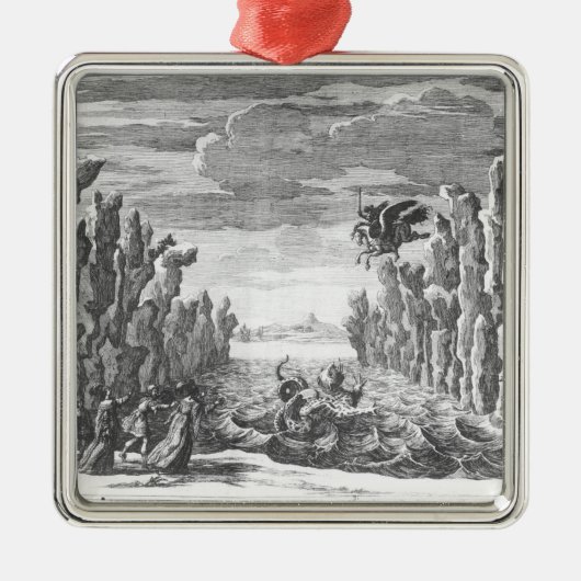 Setentwurf durch Torelli für 'Andromede Silbernes Ornament (Vorne)