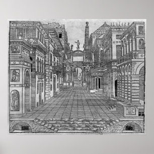 Setentwurf für eine tragische Szene Poster