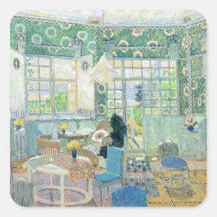 Setentwurf für Ibsens Bühnespiel 'wenig Quadratischer Aufkleber