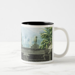 Setentwurf für Szene xv der Taten-I 'der Magie Zweifarbige Tasse