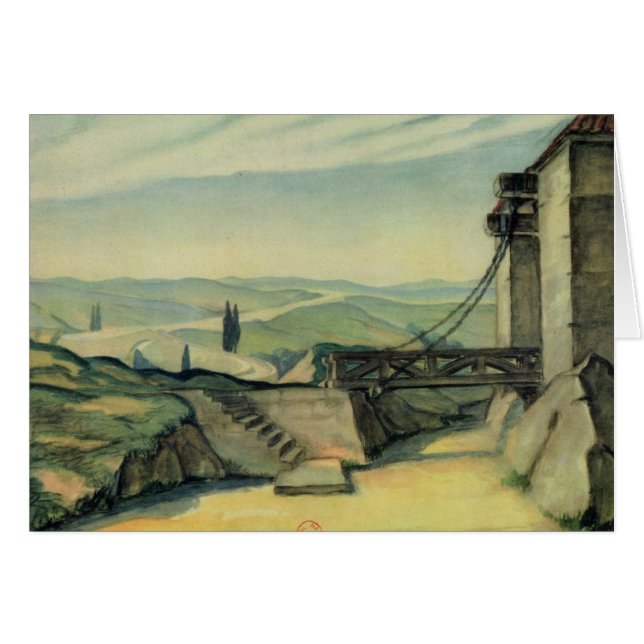 Setentwurf für Tat II der Oper 'Fidelio (Vorderseite (Horizontal))