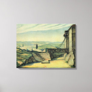 Setentwurf für Tat II der Oper 'Fidelio Leinwanddruck