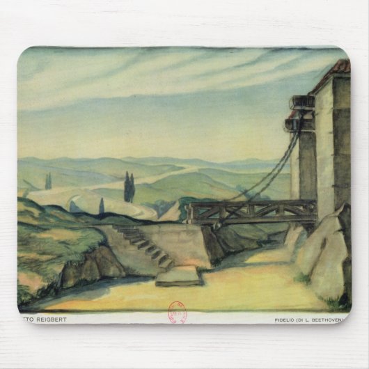 Setentwurf für Tat II der Oper 'Fidelio Mousepad (Vorne)