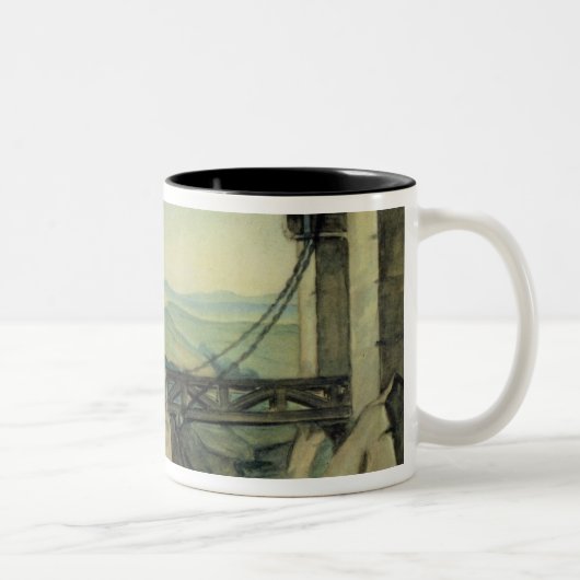 Setentwurf für Tat II der Oper 'Fidelio Zweifarbige Tasse (Rechts)