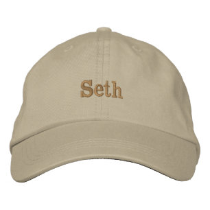"Seth" Herren Name bestickt, Bestickte Baseballkappe
