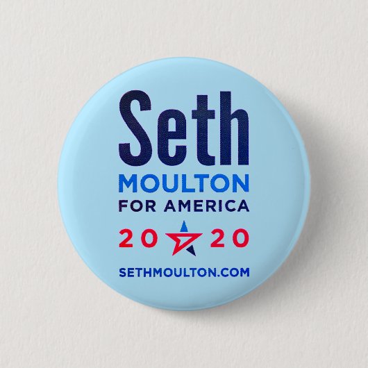 Seth Moulton für Amerika 2020 Button (Vorderseite)