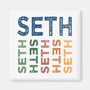 Seth niedliches buntes magnet