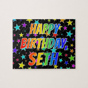 "SETH" Vorname, Spaß "GLÜCKLICHER BIRTHTAG" Puzzle