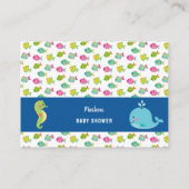 Setiere Babydusche-Windeln Tombola Begleitkarte (Rückseite)