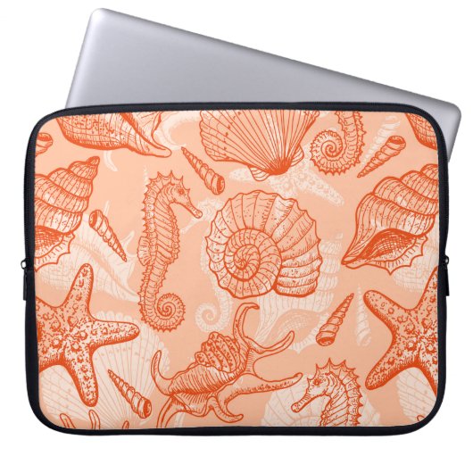 Setiere nahtlos laptopschutzhülle (Vorderseite)