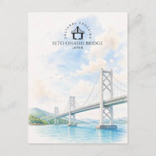 Seto-Ohashi-Brücke, Japan Architektur Landschaft Postkarte
