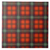 Seton Clan karierter schottischer Tartan Fliese (Vorderseite)