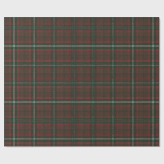 Seton Hunting Modern Original Scottish Tartan Geschenkpapier (Flach)