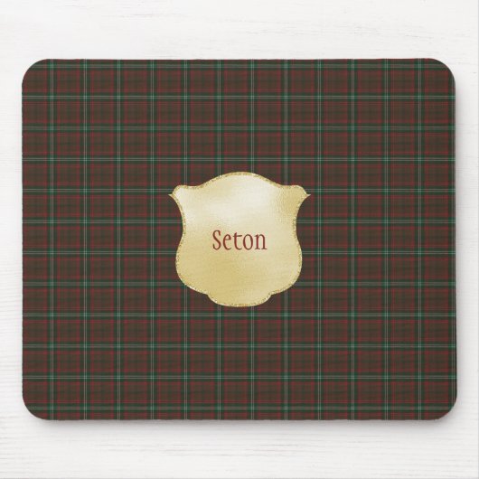 Seton Hunting Modern Original Scottish Tartan Mousepad (Vorne)