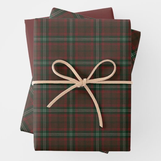 Seton Hunting Modern Original Scottish Tartan Wrap Geschenkpapier Set (Beispiel)