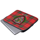 Seton Scottish Clan Tartan and Crest  Laptopschutzhülle (Vorne Knopf)