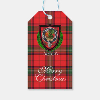 Seton Scottish Clan Tartan & Crest Geschenkanhänger