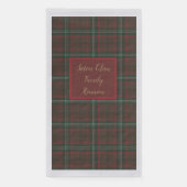 Seton Scottish Clan Tartan Serviette (Vorderseite)