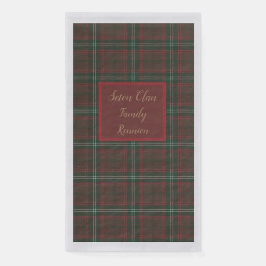 Seton Scottish Clan Tartan Serviette (Vorderseite)