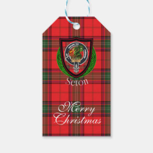 Seton Scottish Clan Tartan & Wappen Geschenkanhänger