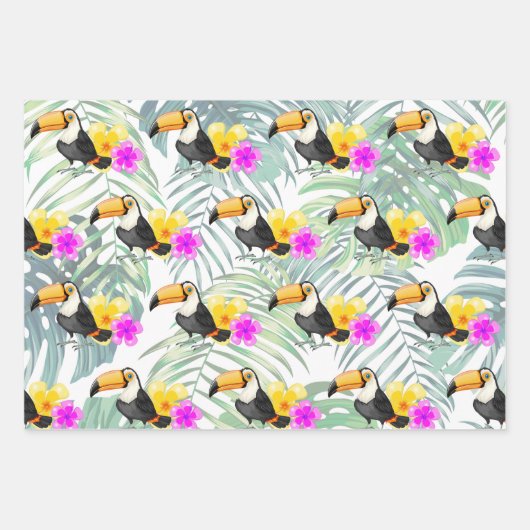 Sets für das Design von Tropenholzpapier Geschenkpapier Set (Vorderseite 3)