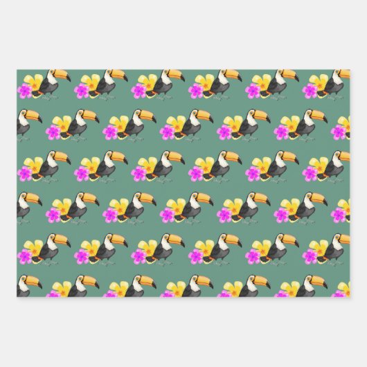 Sets für das Design von Tropenholzpapier Geschenkpapier Set (Vorderseite 2)