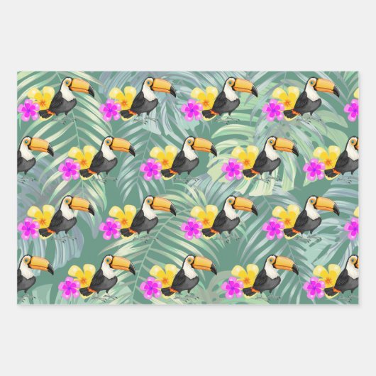 Sets für das Design von Tropenholzpapier Geschenkpapier Set (Vorderseite)