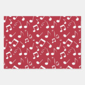 Sets für das Design von weißen Noten Geschenkpapier Set (Vorderseite 3)