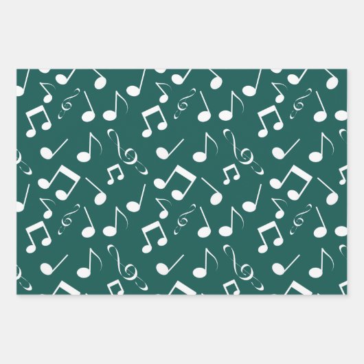 Sets für das Design von weißen Noten Geschenkpapier Set (Vorderseite 2)