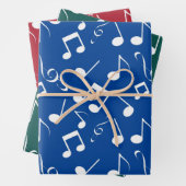 Sets für das Design von weißen Noten Geschenkpapier Set (Beispiel)