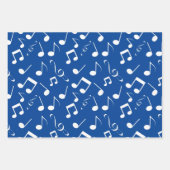 Sets für das Design von weißen Noten Geschenkpapier Set (Vorderseite)